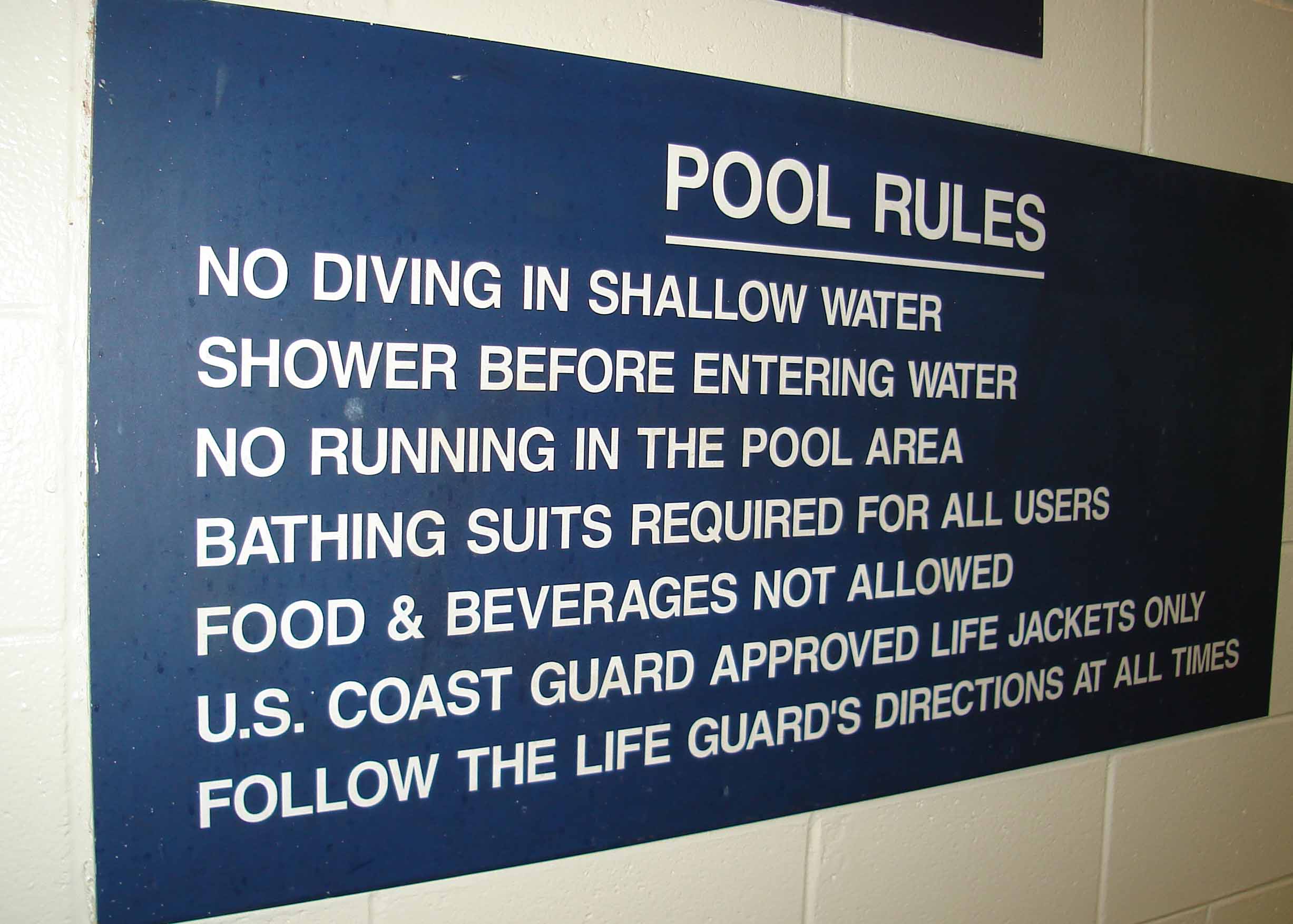 Pool Rules